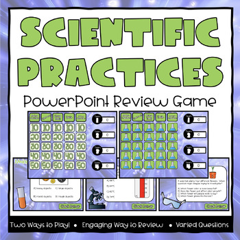 Preview of Scientific Practices Jeopardy-Style Powerpoint Review Game