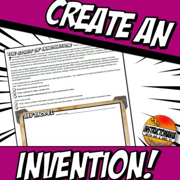 Preview of Scientific Revolution Create an Invention Assignment, Fun Enrichment Activity