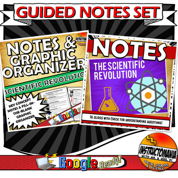 Preview of Scientific Revolution Guided Notes PowerPoint Presentation & Graphic Organizer