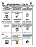 Scientific Revolution Tic-tac-toe project choice board