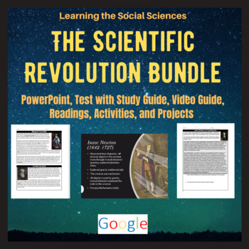 Preview of Scientific Revolution Unit: PPT, Test, Activities, & Projects- Distance Learning