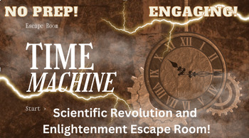 Preview of Scientific Revolution and Enlightenment Time Machine Digital Escape Room