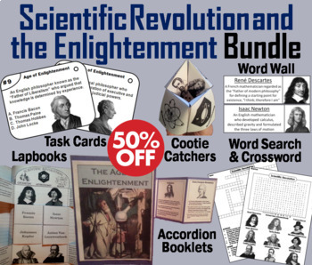 Preview of Scientific Revolution and the Enlightenment Task Cards and Activities Bundle