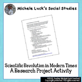 Scientific Revolution in Modern Times Research Project Activity
