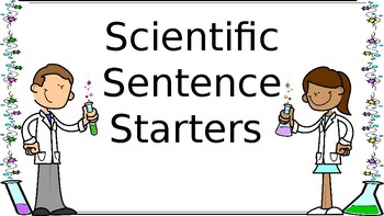 Preview of Scientific Sentence Starters