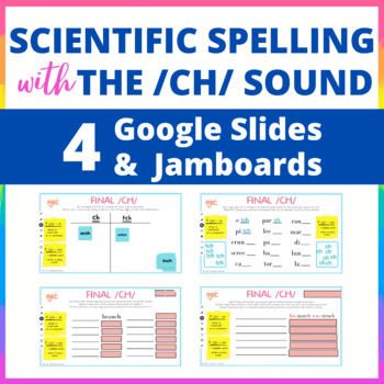 Preview of Scientific Spelling with /ch/ - Multisensory Activities for Distance Learning