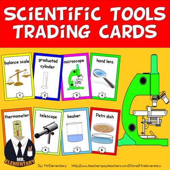 Preview of Science Tools Trading Cards and Word Wall Posters
