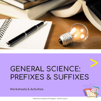 Scientific Vocabulary: Prefixes & Suffixes (A Worksheet) | TpT