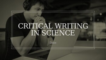 Preview of Scientific Writing (Claim, Evidence, Reasoning)