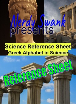 Preview of Scientific and Mathematical Greek Alphabet Reference Sheet