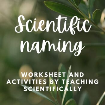 Preview of Scientific naming lesson - Classification, Binomial Nomenclature