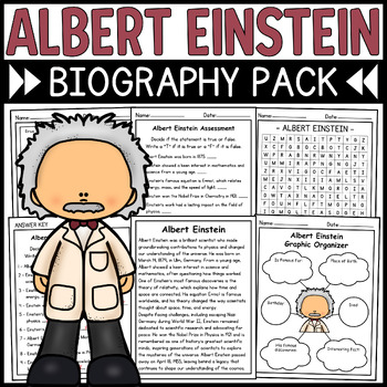 Scientist Albert Einstein Biography Unit Pack • Famous Scientists in ...