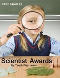 Scientist Awards Free Samples (Next Generation Science Standards)