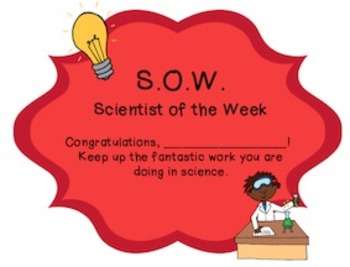 Preview of Scientist Awards - Scientist of the Week, Month and Super Science Fair
