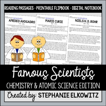 Preview of Famous Scientists - Chemistry & Atomic Science Edition | Printable & Digital