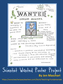 Preview of Scientist Wanted Poster Project