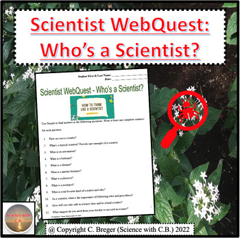 Preview of Scientist WebQuest - Who's a Scientist?