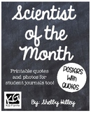 Scientist of the Month Posters w/ Quotes
