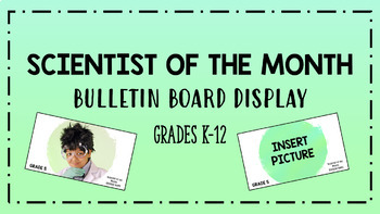 Preview of Scientist of the Month - Student Awards/Bulletin Board Display