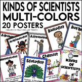 Kinds of Scientists Posters in Multi-Colors