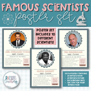 Preview of Scientists Famous for Contributions Posters