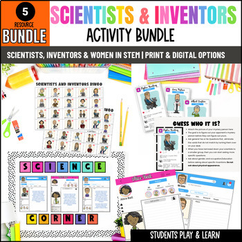 Preview of Scientists, Inventors and Women in STEM Activity BUNDLE