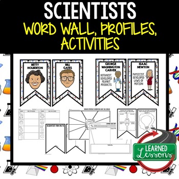 Preview of Scientists Word Wall Profiles, Activity STEM Word Wall, STEM Posters
