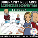 Scientists and Inventors FlipBook Research | DIGITAL & PRINTABLE