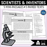 Scientists and Inventors Nonfiction Reading Comprehension 