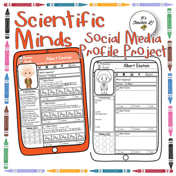 Preview of Scientists Inventors Social Media Profile Biography Research Project Grade 4 5 6