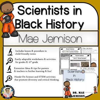 Preview of Mae Jemison: Scientists in Black History ( Hands on Space & Rocketship Activity)