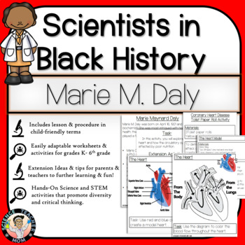 Preview of Scientists in Black History: Marie Daly (Heart & Circulatory System Activity)