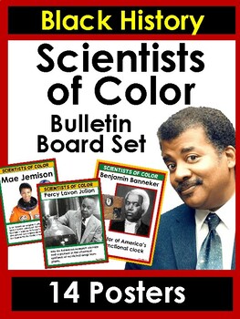 Preview of Scientists of Color - 14 Posters & Activity: Grades 6-12 Black History Month