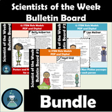 Scientists of the Week or Month Bulletin Board Set Bundle 