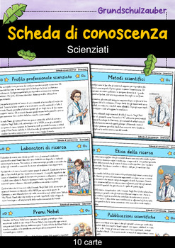 Preview of Scienziati - Scheda di conoscenza - Professioni (italiano)