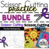 Scissor Cutting Worksheets and Crafts Bundle Preschool or 