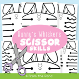 Scissor Cutting Practice Sheets | Bunny Rabbit Whiskers