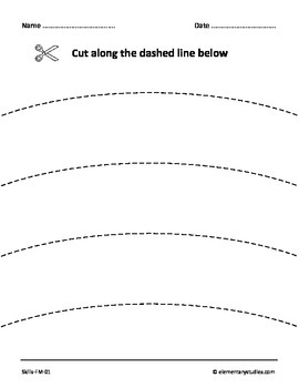 Scissor Cutting Worksheets by ElementaryStudies | TPT