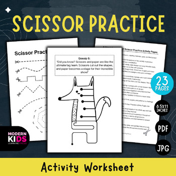 Preview of Scissor Practice Activity Worksheet