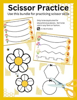 Preview of Scissor Practice Bee Bundle