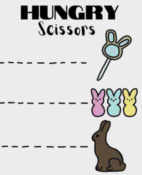 Preview of Scissor Practice - Hungry Scissors - Easter - Spring