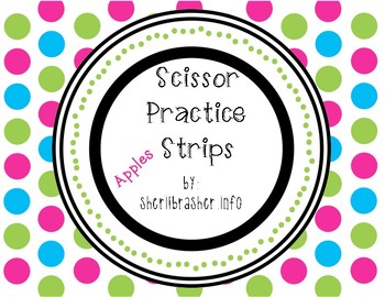 Preview of Scissor Practice Strips: Apples BUNDLE