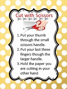 Scissor Rule Poster by Refine Montessori | TPT