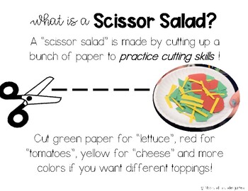 Preview of Scissor Salad Tag & Lesson Plan