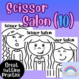 Scissor Salon Cutting Practice and Fine Motor Skills