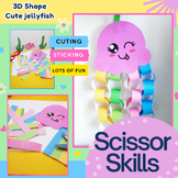 Scissor Skills 3D Shape and Cutting Practice Crafts - Cute