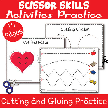 Scissor Skills Development: 40 Pages of Fun Activities, 8.5x11 PDF