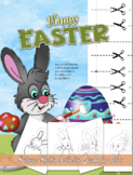 Scissor Skills Activity Book for Kids Happy Easter