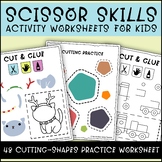 Scissor Skills Activity Worksheets For Kids
