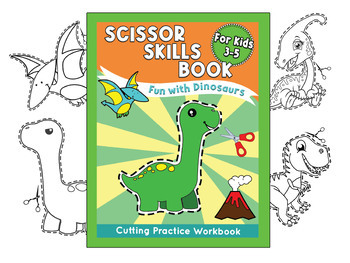 Scissor Skills Beginner, A Preschool Activity Book For Kids Ages 3-5: A Fun  Cutting Practice Workbook | 50 Pages of Cutting and Coloring Activities